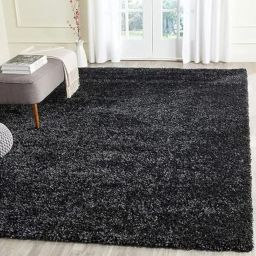 Black Polyester Area Rug-image-69