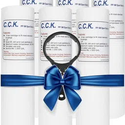 aurawater C.C.K 5 Micron 10-inch pp Spun Filter Candle & Spanner for RO Water Purifiers_18 Solid Filter Cartridge-picture-4