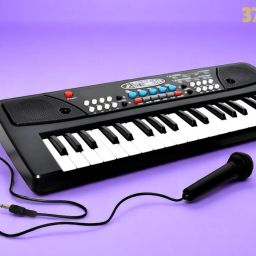 X20 Keys Piano Toy with Microphone, USB Power Cable & Sound Recording Best Birthday Gift for Boys and Girls Musical Instruments Analog Digital Piano-image-88