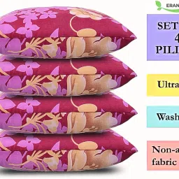 LUXURY Polyester Fibre Abstract Sleeping Pillow Pack of 4-picture-6