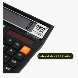 heinriched Orbit OT-512 Solar and Battery Power Anti-Break Model BasicCalculator image 3