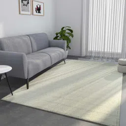 jaipur rugs Ivory Solid Wool 8 ft x 10 ft Hand Knotted Carpet-picture-11