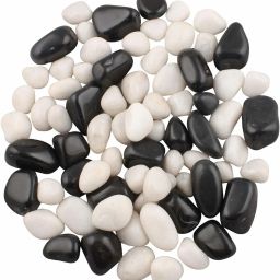 Polished Marble Stone Pebbles For Plant Pots Vase Fillers Aquarium Home Decor Garden Decoration Polished, Engraved Asymmetrical, Round, Oval Granite, Marble Pebbles-image-72
