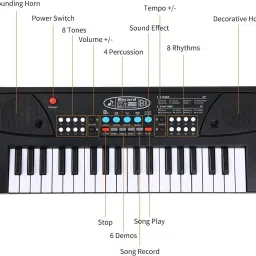 my kafers 37 Keys Piano Electiric Keyboard With Recording And Mic image 4