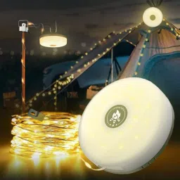 1291Camping String Lights-100-LEDs 20 m White Steady String Rice Lights (Pack of 1) Street Light Outdoor Lamp-image-75