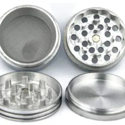 42mm Sliver Color Metal Herb Storage Grinder/Crusher with Honey Dust Filter -4 Parts (42mm) Hand Muller Grinder-28