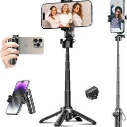 WeCool F-Mini 4 Leg Selfie stick(Quadripod) with One Click Auto Open Design Bluetooth Selfie Stick-39