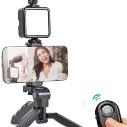 RHONNIUM Vlogging Kit for Video Making. Monopod, Tripod Kit-30