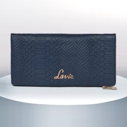 Women Casual Blue Artificial Leather Wallet-image-73
