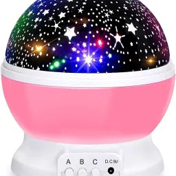 Star Master Moon Projector 360 Degree Rotation - 4 LED Bulbs 8 Color Changing Light, Romantic Night Lighting Lamp, Unique Gifts for Birthday Nursery Women Children Kids Baby Night Lamp-10