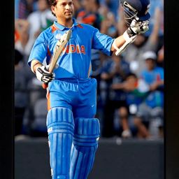 Sachin Tendulkar Photo Frame | Sachin Tendulkar Poster Digital Reprint 13.5 inch x 10 inch Painting-image-72