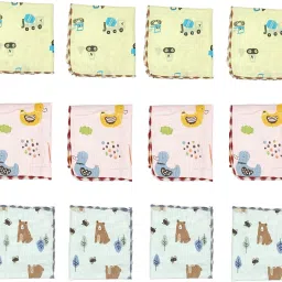 Johnnie Boy Handkerchief for women Rumal/Face Towel Soft Super Absorbent kerchiefs For girls ["Multicolor"] Handkerchief-image-78
