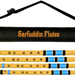 4 Bansuri Combo Set Medium Scale ( C Sharp, D, D Sharp, E Medium ) Bamboo Flute-image-29