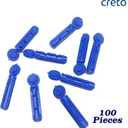 CRETO (100 Piece) 30-Gauge Round Blood Lancet Glucometer Lancets-12