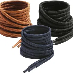 house of common shoe lace Round Navy black brown 120cm 3pair Boot Hiking Sports Shoe Lace-image-50