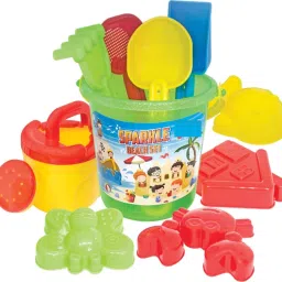 zokato Sparkle Beach and Garden Set -Random Colors dispatched (10 pcs Set) image 2