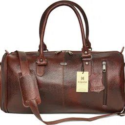 10 L Gym Duffel Bag - Leather Gym bag - Brown-image-61