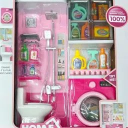Doll Bathroom Set | Complete Dollhouse Accessories | Miniature Bathtub-image-19