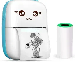 TECHEL Mini Printer with Paper for Photo Printer nbh12 Single - Text Used For: Title, Compare-26