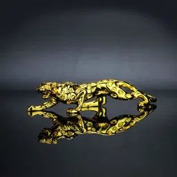 elegant lifestyle Creative Leopard Statue, Lucky Fengshui Jaguar/Cheetah Gift for Car Office Home Decorative Showpiece - 4.5 cm-picture-12