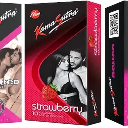 Dotted, Strawberry And Dotted Flavoured Dotted Condom-image-63