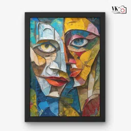 Modern Wall Painting with Frame | Home & Office Wall Décor Digital Reprint 12 inch x 9 inch Painting-image-78