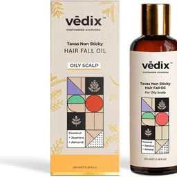 vedix Customised Ayurvedic Hair Fall Oil | Tavas Non Sticky Hair Fall Oil | For Oily Scalp | With Coconut + Jasmine + Almond | For Reducing Hair Fall | For Hair Growth | Hair Oil-picture-20