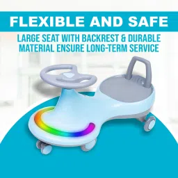 pandaoriginals Musical Front Lights with Backrest Superior Quality Smooth Wheels Rideons & Wagons Non Battery Operated Ride On image 4