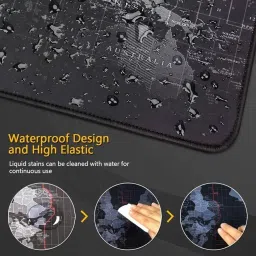 HVG TRADERS Gaming World Map 90cmX40cm Mouse Pad & Keyboard Desk Mat Mousepad image 2