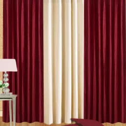 213 cm (7 ft) Polyester Semi Transparent Door Curtain (Pack Of 3)-image-34