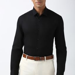 peter england Men Regular Fit Solid Spread Collar Formal Shirt-picture-26