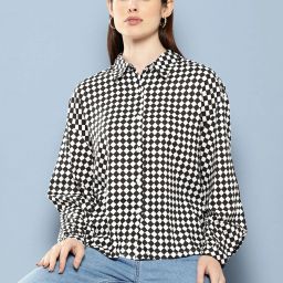 Women Regular Fit Printed Casual Shirt-image-4