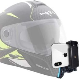 HRYFiNE MotoVlogging Mobile & Camera Chin Mount with Mobile Holder Strap-46