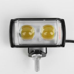ELTRON TURBO Ultra Mini Double Lens Fog Light with Yellow & White Fleshing Light Reflection 12V, 45W (Pack of 2, RED & Blue DRL) LED, car image 2