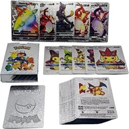 Pokemon Cards Foil Card Assorted Cards Series Cards Rare 55 Pcs-image-11
