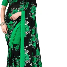 Printed, Floral Print Daily Wear Georgette Saree-picture-22