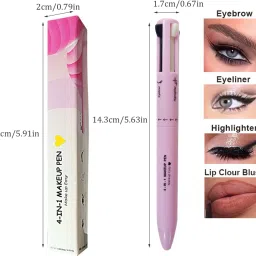 4 in 1 Makeup Pen for Travel - Portable Eyeliner, Brow & Lip Liner & Highlighter 2.5 ml-image-85