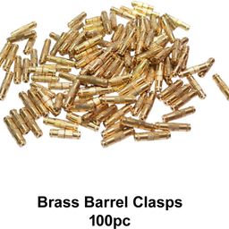 crafts haveli Brass Barrel Clasps 100pc-picture-4