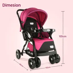 luvlap Galaxy Stroller/Pram, Extra Large Seating Space, Easy Fold, Baby/Kids, 0-3 years Stroller image 5