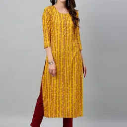 kipek Women Printed Viscose Rayon Straight Kurta-picture-49