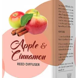 APLE CINNAMON Reed Diffuser Fragrance Include Diffuser Oil(6 Rattan Stick Free) Diffuser, Diffuser Set-10