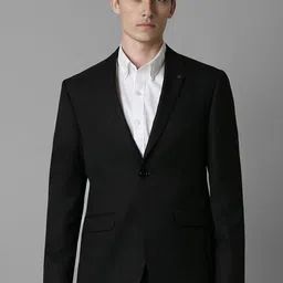 Louis Philippe Textured Notched Lapel Collar Slim-Fit Single-Breasted Formal Blazer-picture-23