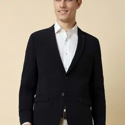 Allen Solly Slim-Fit Notched Lapel Single Breasted Blazer-16