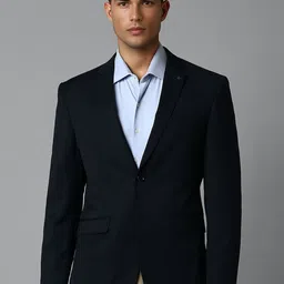 Louis Philippe Notched Lapel Collar Slim-Fit Single-Breasted Formal Blazer-picture-23