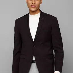 Allen Solly Men Slim Fit Single-Breasted Formal Blazer-picture-51