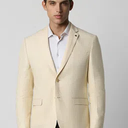 Van Heusen Slim Fit Textured Single Breasted Pure Linen Blazer-picture-19