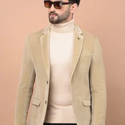 Crimsoune Club Notched Lapel Collar Single Breasted Blazer-picture-49