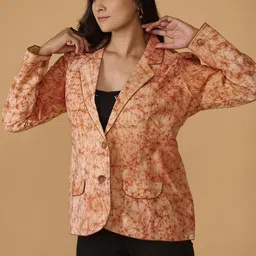 TSUCCHI TRADITIONS Dyed Cotton Single Breasted Blazer-image-28