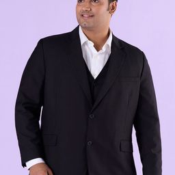 Big Hello - The Plus Life   Notched Lapel Collar Single-Breasted Formal Blazer-picture-2