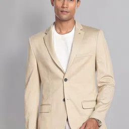 AD By Arvind Slim-Fit Single-Breasted Formal Blazer-image-69